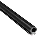Trim-Lok DD1604BT-25 EPDM Rubber with BT (3M) Bonded Foam Acrylic Tape System Pedestal Seal, 0.433" Bulb Diameter, 0.492" Overall Height