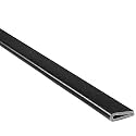 TRIM-LOK Rubber Edge Trim, Fits 1/32-Inch Edge, 3/8-Inch Leg Length, 100-Foot Length, Flexible Neoprene, Pre-Glued for Easy Installation, Black Finish, Plywood, Glass, and Sheet Metal Edge Protector