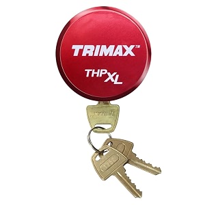 trimax thpxlalrd aluminum hockey puck lock red