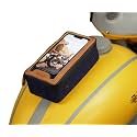 Navigator Magnetic Motorcycle Tank Pouch with Touch-Friendly Phone Holder | Anti Slip Maps Navigation Pouch Compatible with Royal Enfield, Honda, Bajaj, TVS, Jawa, Triumph - All Black