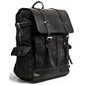 Trip Machine Company Leather Rambler Backpack Pannier Motorbike/Motorcycle Bag Outdoor Sports Riding Saddlebag - Black, 24 L