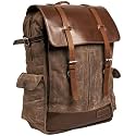 Trip Machine Company Leather Rambler Backpack Pannier Motorbike/Motorcycle Bag Outdoor Sports Riding Saddlebag - Vintage Tan, 24 L