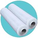 Triplast 2 Rolls x 400mm Clear Pallet Stretch Wrap | Extra Long Roll, Standard Core, 17mu Thick | Shrink Wrap, Cling Film, Plastic Wrap | Packaging for Removals, Industrial &amp; Warehouse Use