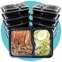 Triplast 50 x Meal Prep Containers (Round, 32oz) - Microwave, Freezer & Dishwasher Safe – BPA Free, Reusable, Leakproof & Stackable Food Storage Salad Bowls for Home, Office, School & Gym Use