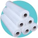 Triplast Pallet Stretch Wrap Roll (400mm x 250m) - Pick Qty &amp; Colour - Heavy Duty Plastic Luggage Shrink Wrap &amp; Strong Industrial Cling Film for Removals &amp; Warehouse Packaging Use (Clear, 6 Rolls)