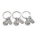 Triple BFF Pinky Promise Keychains Promise Gift Best Friends Keychains