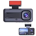 Triple-Lens Car DVR: 1080P Full HD Recording for Front, Rear, and Interior(Dual Recording)