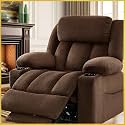 Triple Motor Large-Wide Lift Chair, Infinite Position, 180° Lay Flat, Power Lift Chairs Recliners for Elderly Big and Tall, Massage & Heat, Extended Footrest (Dark Brown, Large Wide)