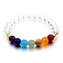 Triple Protection 7 Chakra Natural Beads Bracelet with Certificate - Harness the Power of Chakras for Balance and Harmony