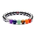 Triple Protection 7 Chakra Natural Beads Bracelet with Certificate - Harness the Power of Chakras for Balance and Harmony