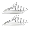 TRIPLET Aluminum Clothes Hanger Silver Metallic Finish