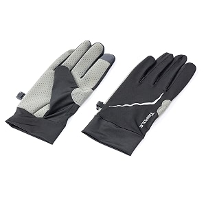 tripole trailgrip winter sports gloves  anti-slip touchscreen gloves for running hiking amp cycling l