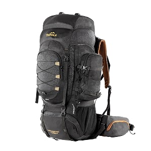 tripole walker pro metal frame rucksack with rain cover for trekking amp travel  front opening  laptop sleeve  men amp women  5 year warranty