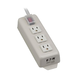 tripp lite 3 outlet home amp office power strip 6ft cord with 5-15p plug tlm306nc