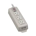 Tripp Lite 3 Outlet Home & Office Power Strip, 6ft Cord with 5-15P Plug (TLM306NC)