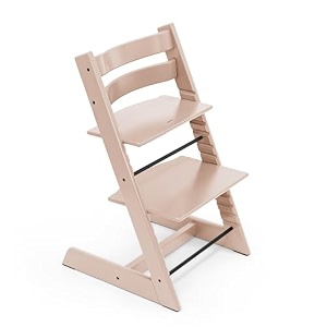 stokke tripp trapp chair - adjustable convertible chair for toddlers children amp adults - classic convenient comfortable ergonomic back  foot support can hold up to 136 kg serene pink