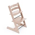 Stokke Tripp Trapp Chair - Adjustable, Convertible Chair for Toddlers, Children &amp; Adults - Classic, Convenient, Comfortable, Ergonomic Back + Foot Support, Can Hold Up to 136 kg, Serene Pink