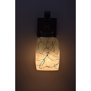 tripping wall lamplight wooden black ambodari white frosted ceramic coating decorative for bedroom living room and all home decor antique lamp shades traditional heritage bulb free transitional