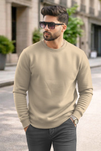 TRIPR Full Sleeve Solid Men Sweatshirt