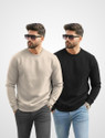 TRIPR Full Sleeve Solid Men Sweatshirt