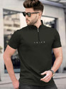 TRIPR Men Solid Henley Neck Cotton Blend