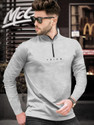 TRIPR Solid Men Henley Neck Grey T-Shirt