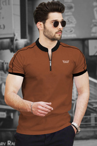 TRIPR Solid Men Henley Neck Multicolor T-Shirt