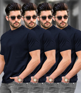 TRIPR Solid Men Multicolor T-Shirt
