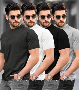 TRIPR Solid Men Multicolor T-Shirt