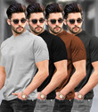 TRIPR Solid Men Multicolor T-Shirt