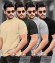 TRIPR Solid Men Multicolor T-Shirt