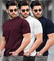 TRIPR Solid Men Multicolor T-Shirt