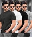 TRIPR Solid Men Multicolor T-Shirt