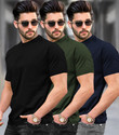 TRIPR Solid Men Multicolor T-Shirt