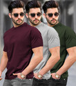 TRIPR Solid Men Multicolor T-Shirt