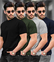 TRIPR Solid Men Multicolor T-Shirt