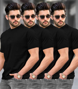 TRIPR Solid Men Round Neck Multicolor T-Shirt