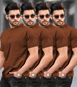 TRIPR Solid Men Round Neck Multicolor T-Shirt