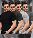 TRIPR Solid Men Round Neck Multicolor T-Shirt