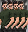 TRIPR Solid Men Round Neck Multicolor T-Shirt