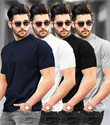 TRIPR Solid Men Round Neck Multicolor T-Shirt