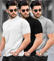 TRIPR Solid Men Round Neck Multicolor T-Shirt