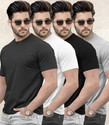 TRIPR Solid Men Round Neck Multicolor T-Shirt