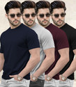 TRIPR Solid Men Round Neck Multicolor T-Shirt