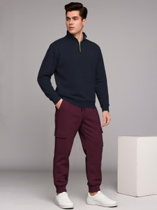 tripr tripr solid men winter track suit solid men track suit