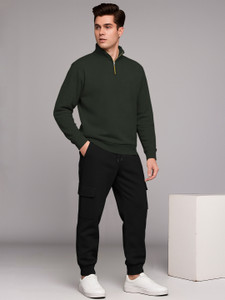 tripr solid men winter track suit solid men track suit