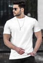 TRIPR Solid Men White T-Shirt