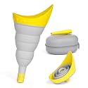 TRIPTIPS Pee Conch Foldable Female Urinal Device Portable Urinal for Women Pee Funnel for Women Travel, She Pee Cup for Women Stand to Pee Womens Urinal Funnel with Tube Case