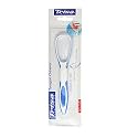 Trisa Double Action Tongue Cleaner for adults | Dual Action Tongue Scraper | Dentist Recommended | Swiss Oral Care | Removes Bad Breath & Bacteria | Ultimate Oral Hygiene