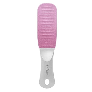 triton emery professional dual sided foot scraper filer for hard and dead skin callus remover pedicure foot scrubber for men and women